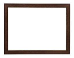 cadre photo moderne en bois peint marron plat