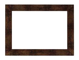 cadre photo large en bois peint marron plat