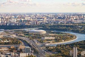 Vue ci-dessus du stade luzhniki arena à moscou photo