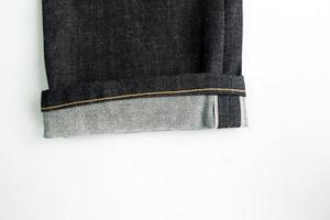 jeans en denim selvedge gros plans photo