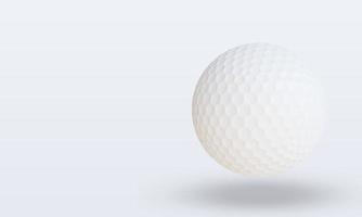 Balle de sport 3d rendu de balle de golf vue droite photo