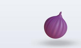 fruits figues 3d rendu vue droite photo