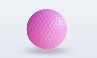 balle de sport 3d bandy ball rendu vue de face photo