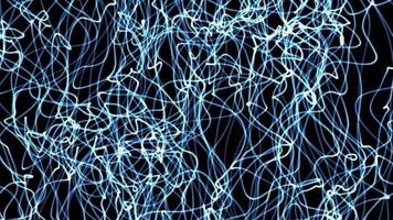 forme de particules d'électricité bleue, puissance graphique néon futuriste, élément d'art abstrait 3d de l'énergie de la technologie scientifique, intelligence artificielle de la technologie, fond d'écran du thème du cyberespace en forme d'atome photo