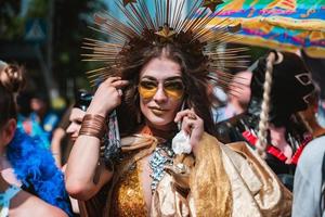 Kyiv, Ukraine - 23 juin 2019. marche de l'égalité. lgbt mars kyivpride. photo