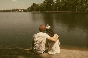 beau couple dans la ville photo