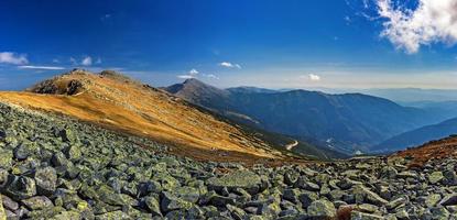 panorama de paysages de montagne depuis la slovaquie photo