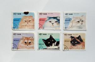 1986 série de timbres-poste du vietnam, faune, animaux