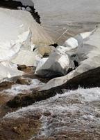 l'eau de la fonte des glaciers en islande photo