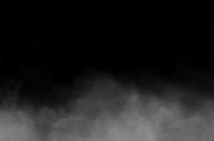 conception de brouillard sur fond noir superposé sur fond. conception d'illustrations. photo