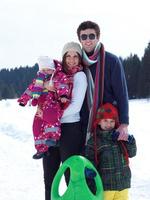 plaisir d'hiver en famille photo