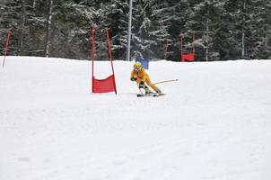 vue sur la course de ski photo