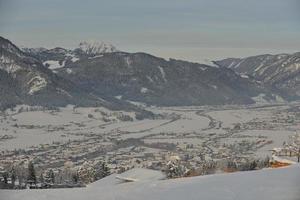 paysage de montagne d'hiver photo