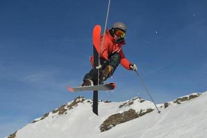 vue sur le saut à ski photo