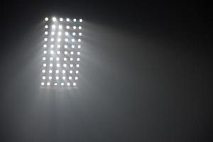 vue sur les lumières du stade photo