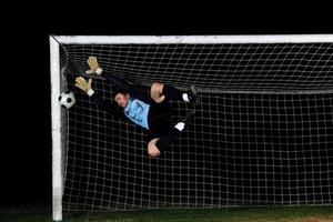 vue de joueur de football photo