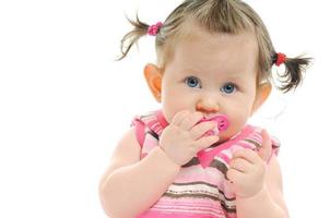 enfant sur blanc photo