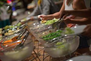 vue de la nourriture sous forme de buffet photo