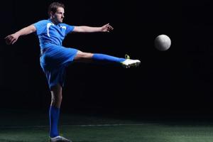 vue de joueur de football photo