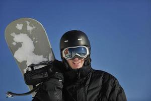 skieur en montagne photo