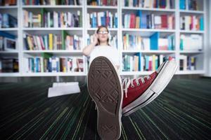 concept d'étude de bibliothèque photo