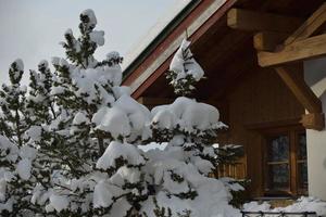 paysage de montagne d'hiver photo