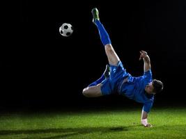 vue de joueur de football photo