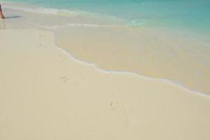 vue sur la plage tropicale photo