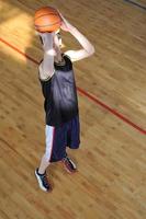 vue de joueur de basket-ball photo