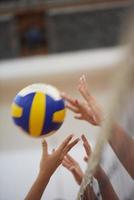 vue de jeu de volley-ball photo