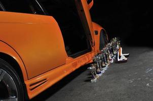 voiture de sport orange photo