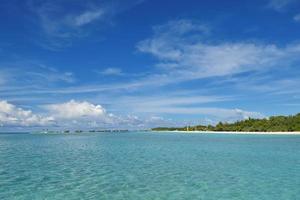 vue sur la plage tropicale photo