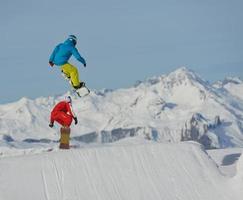 vue sur le saut à ski photo