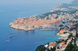 vue sur le paysage de dubrovnik photo