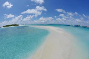 vue sur la plage tropicale photo