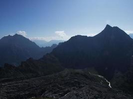 Pic de grosser hundstod au parc national de Berchtesgaden, Bavière, Allemagne photo