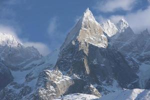 vue sur le paysage de montagne photo