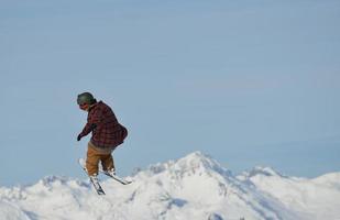 vue sur le paysage de montagne photo