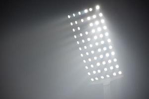 vue sur les lumières du stade photo