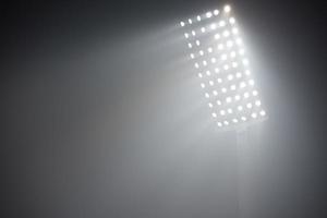 vue sur les lumières du stade photo