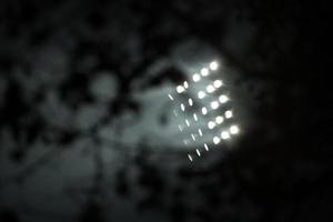 vue sur les lumières du stade photo