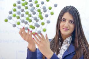 portrait de femme scientifique photo