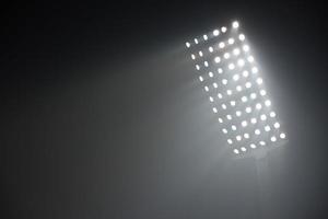 vue sur les lumières du stade photo