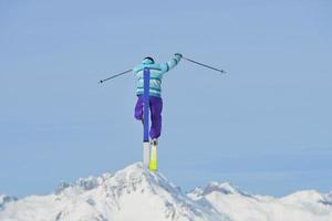 vue sur le saut à ski photo