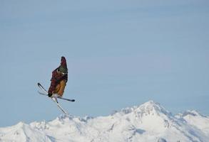 vue sur le paysage de montagne photo