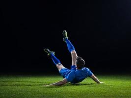 vue de joueur de football photo