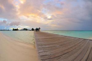 vue sur la plage tropicale photo