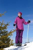 ski femme hiver photo