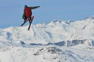 vue sur le saut à ski photo