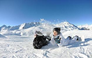 joie de la saison d'hiver photo